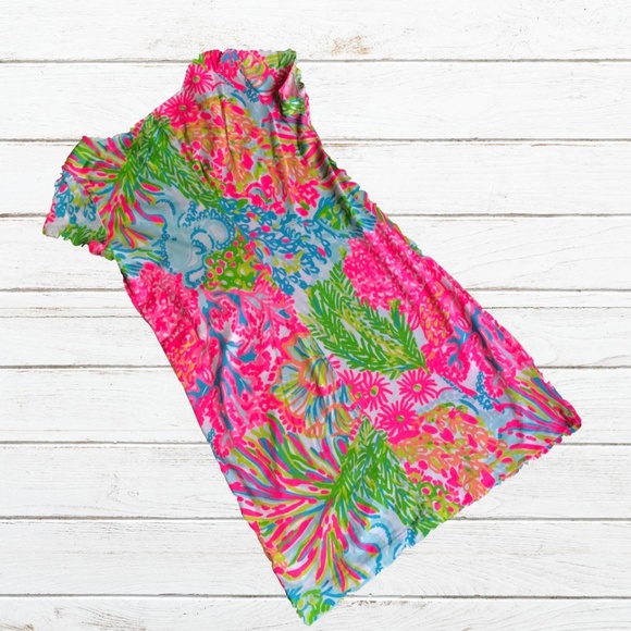 Lilly Pulitzer "Brewster" Pink Tee-Shirt Dress - Picture 6 of 8